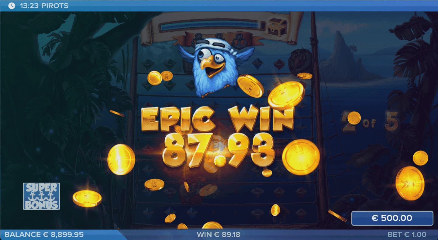 Pirots slot epic win